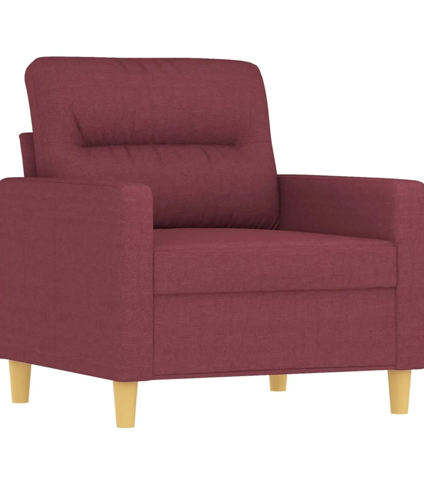 Clearance 4-delige Loungeset met kussens stof wijnrood Zetels