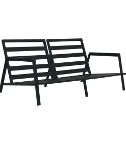 Hot 4-delige Loungeset met kussens aluminium donkergrijs Tuinmeubelen