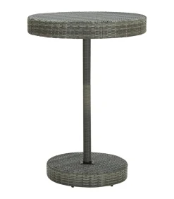 Discount 5-delige Tuinbarset poly rattan grijs Tuinmeubelen