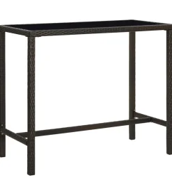 New 5-delige Tuinbarset poly rattan bruin Tuinmeubelen