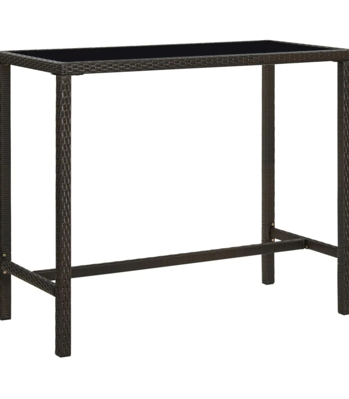 New 5-delige Tuinbarset poly rattan bruin Tuinmeubelen