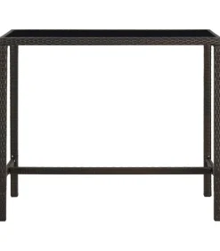 New 5-delige Tuinbarset poly rattan bruin Tuinmeubelen