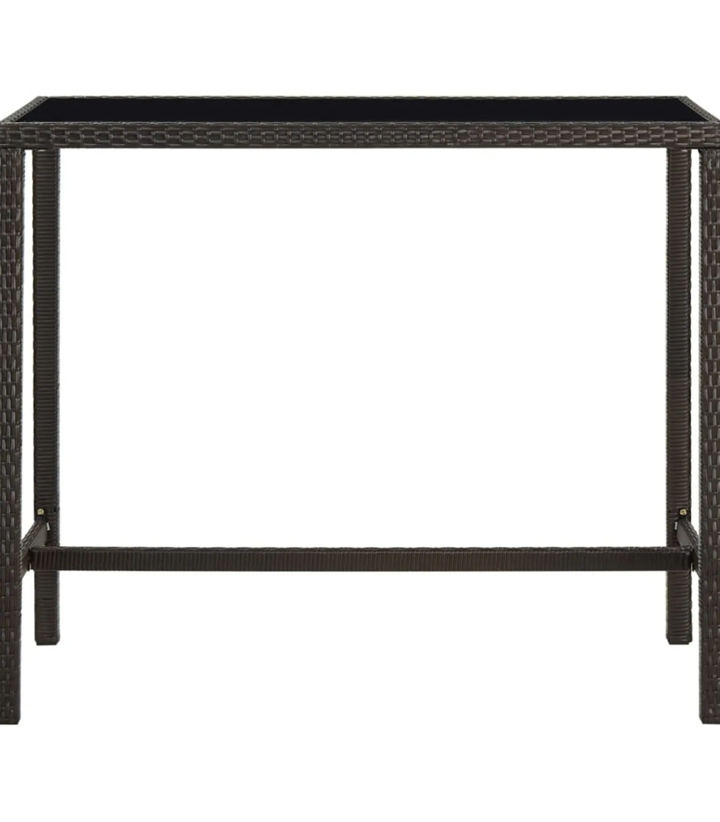 New 5-delige Tuinbarset poly rattan bruin Tuinmeubelen