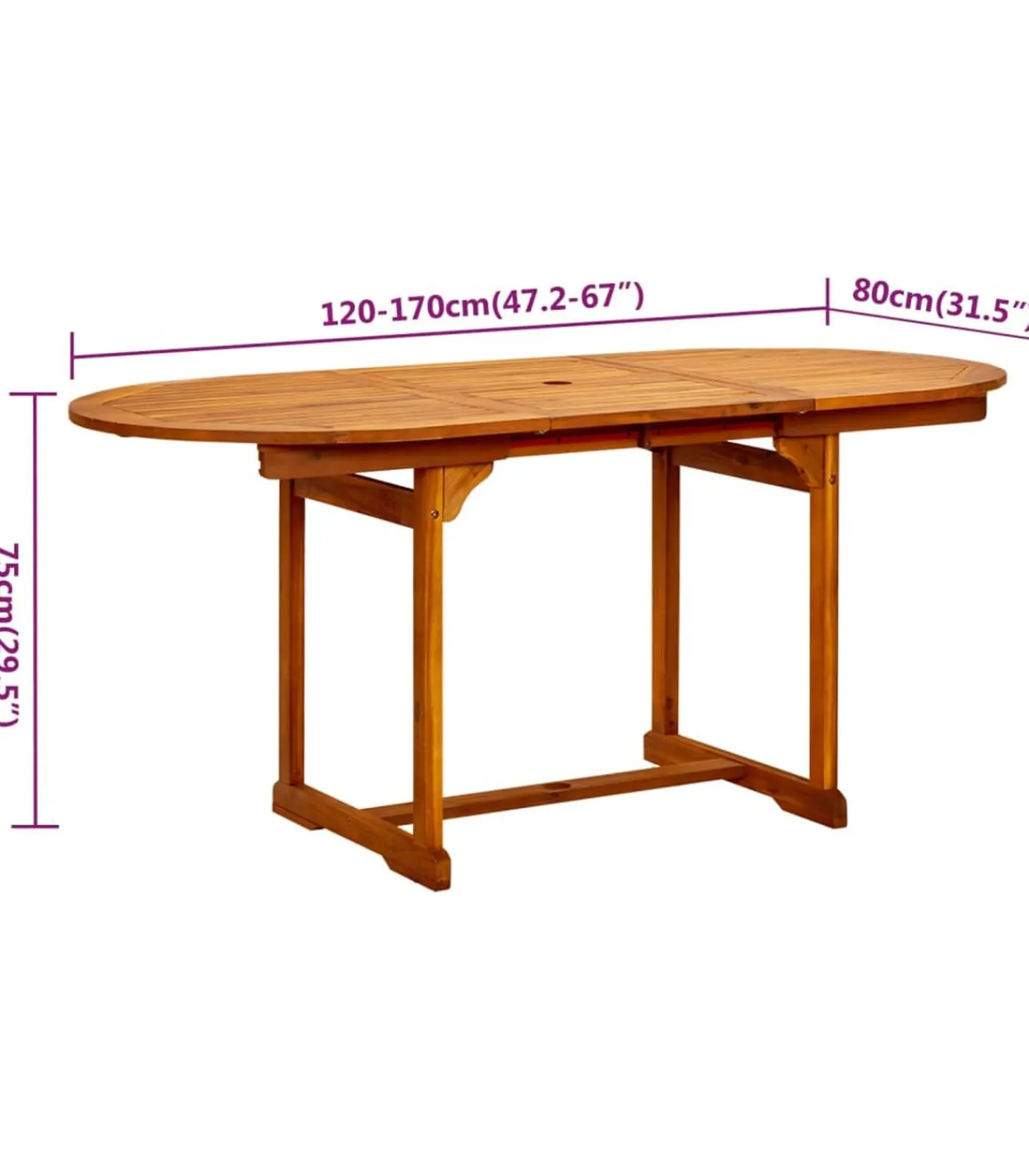 Best 7-delige Tuinset massief acaciahout Tuinmeubelen