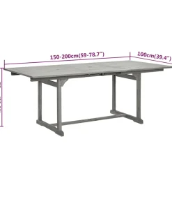 Outlet 5-delige Tuinset massief acaciahout Tuinmeubelen