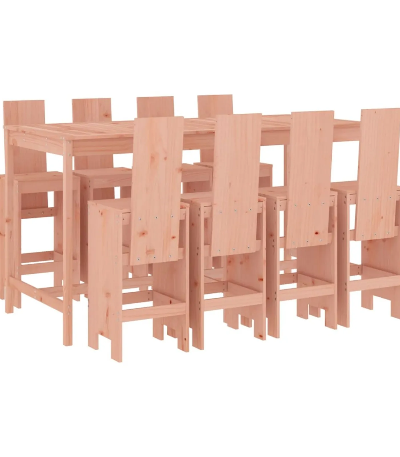 Sale 9-delige Tuinset massief douglashout Tuinmeubelen