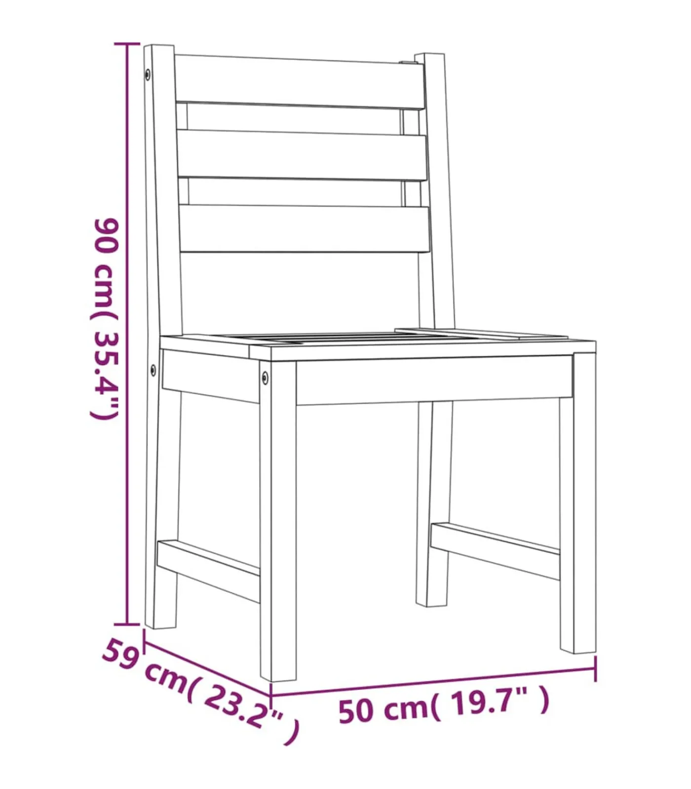 Outlet 3-delige Tuinset massief teakhout Tuinmeubelen