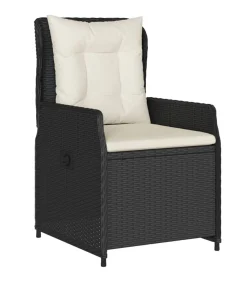 Online 7-delige Tuinset met kussens poly rattan zwart Tuinmeubelen