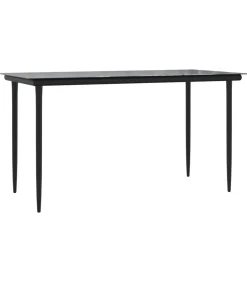 New 5-delige Tuinset met kussens poly rattan zwart Tuinmeubelen