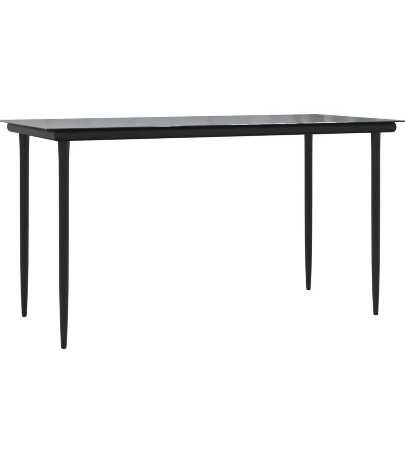 New 5-delige Tuinset met kussens poly rattan zwart Tuinmeubelen