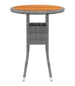 Discount 3-delige Tuinset poly rattan grijs Tuinmeubelen