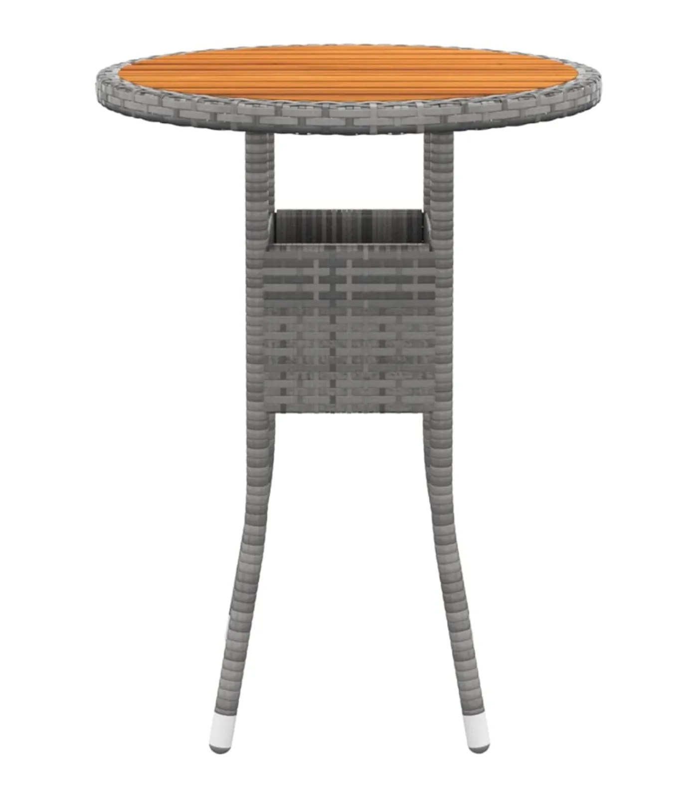 Discount 3-delige Tuinset poly rattan grijs Tuinmeubelen