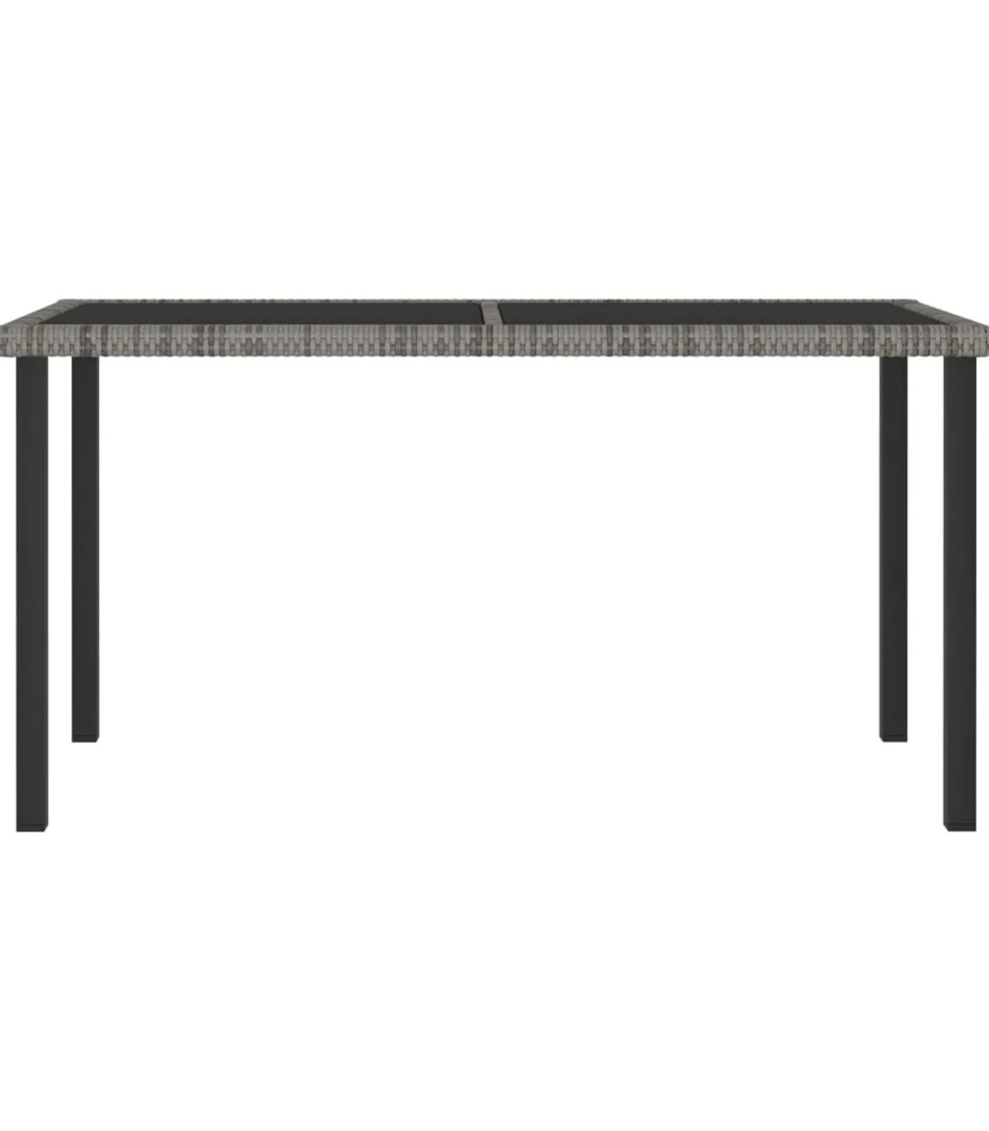 New 7-delige Tuinset poly rattan grijs Tuinmeubelen