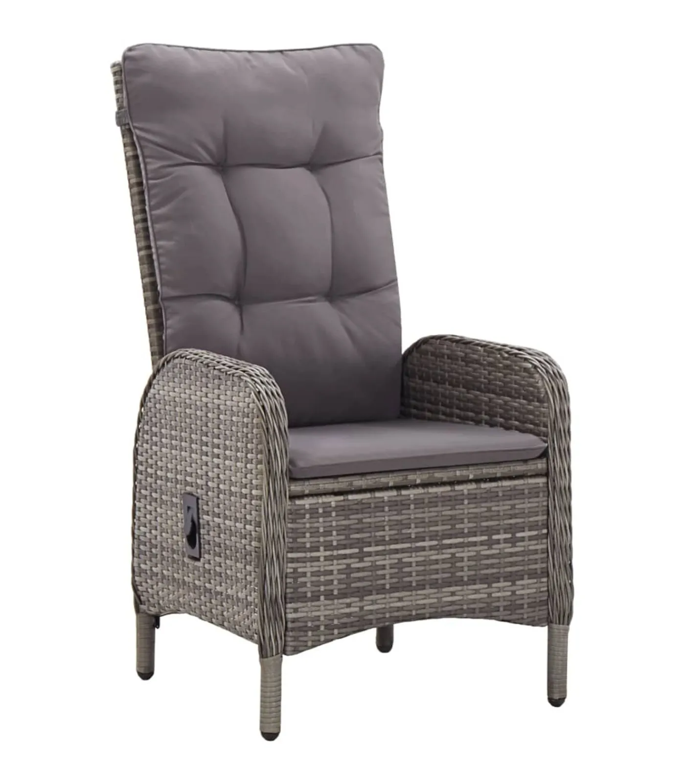 Sale 3-delige Tuinset poly rattan grijs Tuinmeubelen