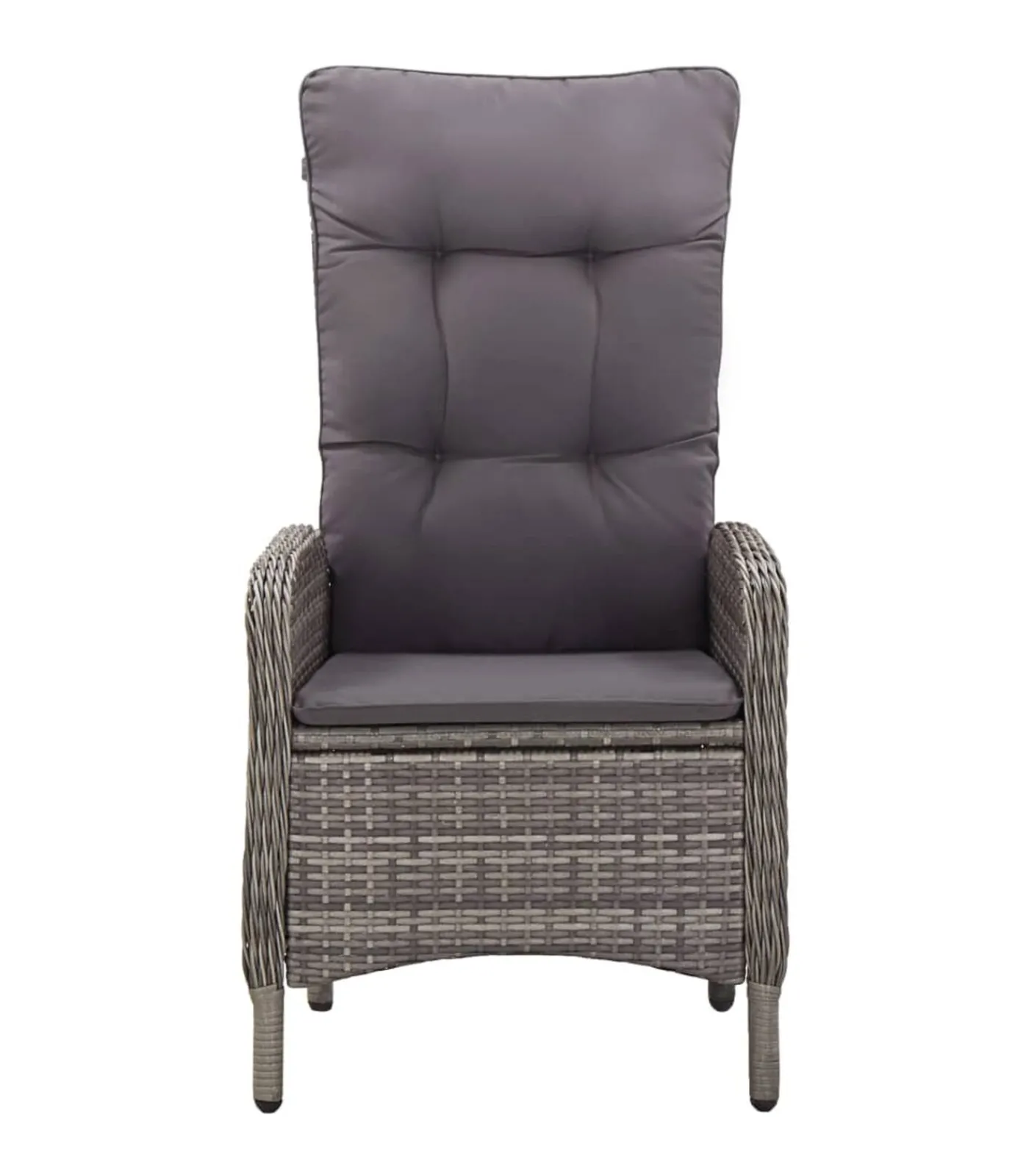 Sale 3-delige Tuinset poly rattan grijs Tuinmeubelen