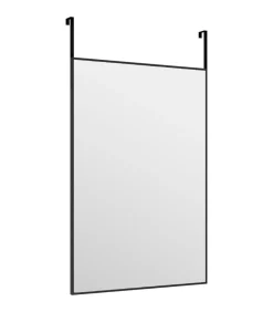 Discount Deurspiegel 40x60 cm glas en aluminium zwart Spiegels