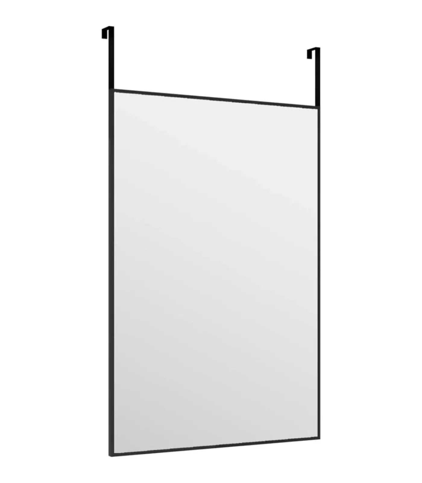 Discount Deurspiegel 40x60 cm glas en aluminium zwart Spiegels