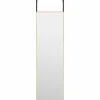 Discount Deurspiegel 30x100 cm glas en aluminium goudkleurig Spiegels