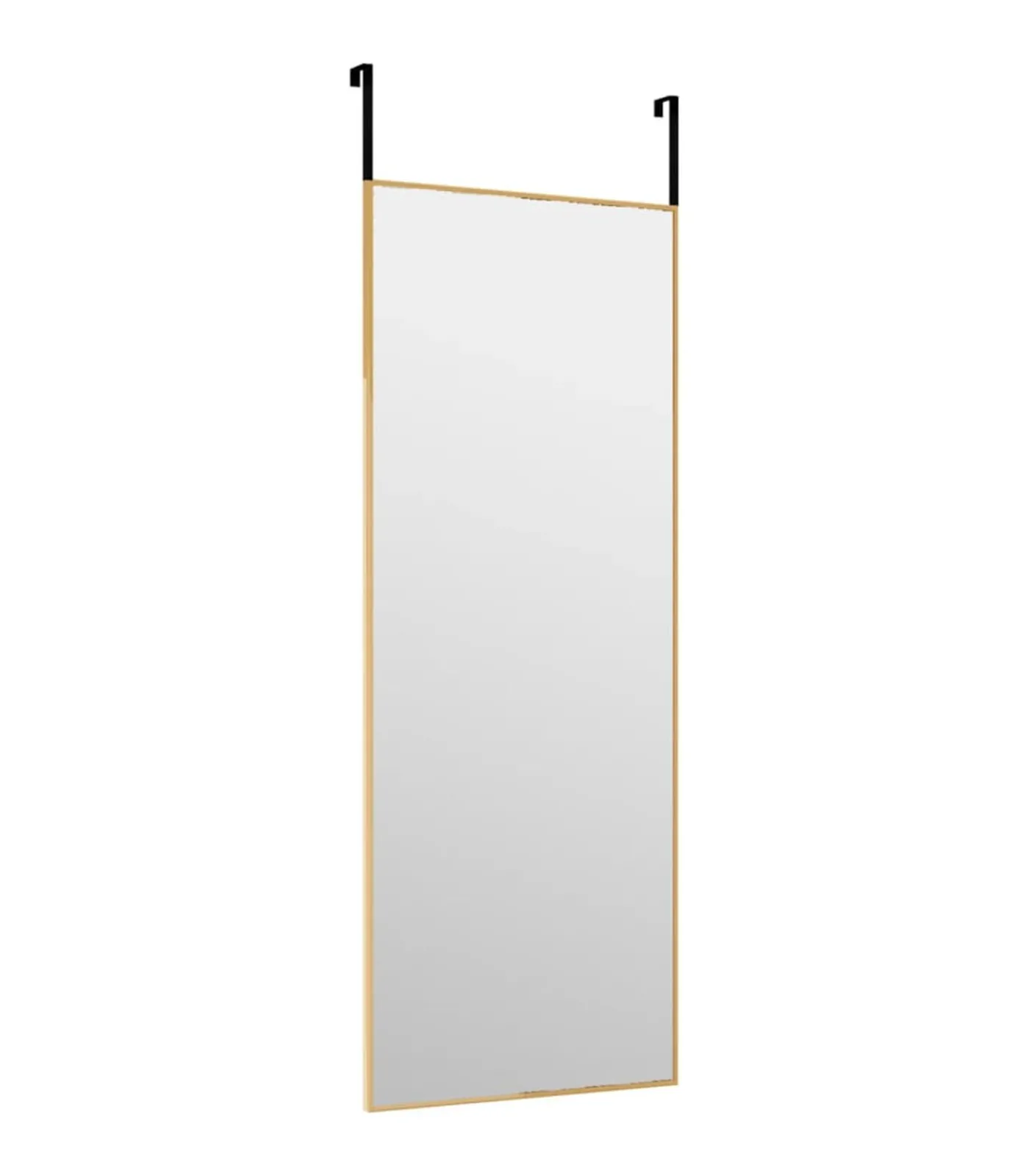 Online Deurspiegel 30x80 cm glas en aluminium goudkleurig Spiegels