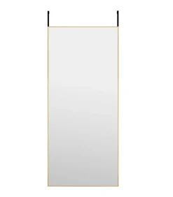 Best Deurspiegel 40x100 cm glas en aluminium goudkleurig Spiegels