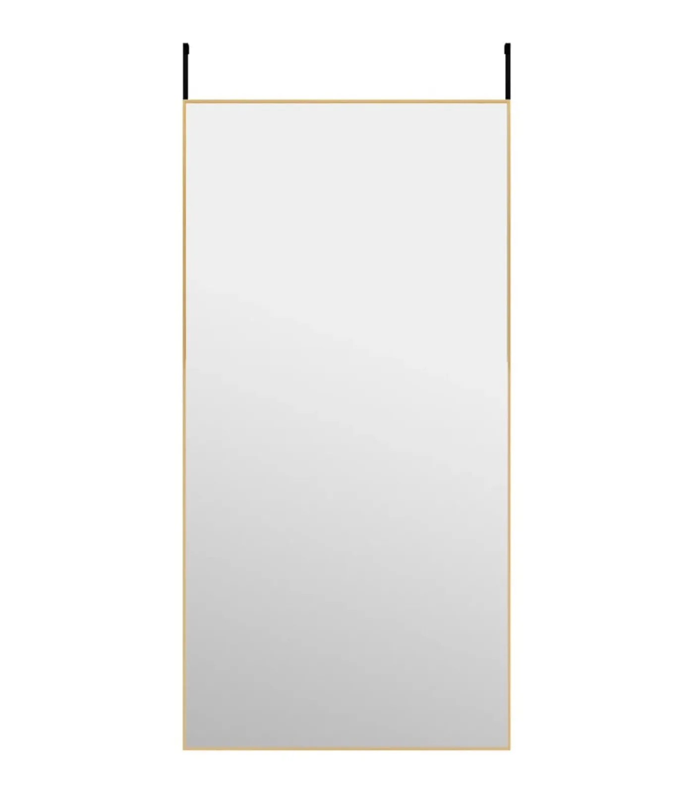 Best Deurspiegel 50x100 cm glas en aluminium goudkleurig Spiegels