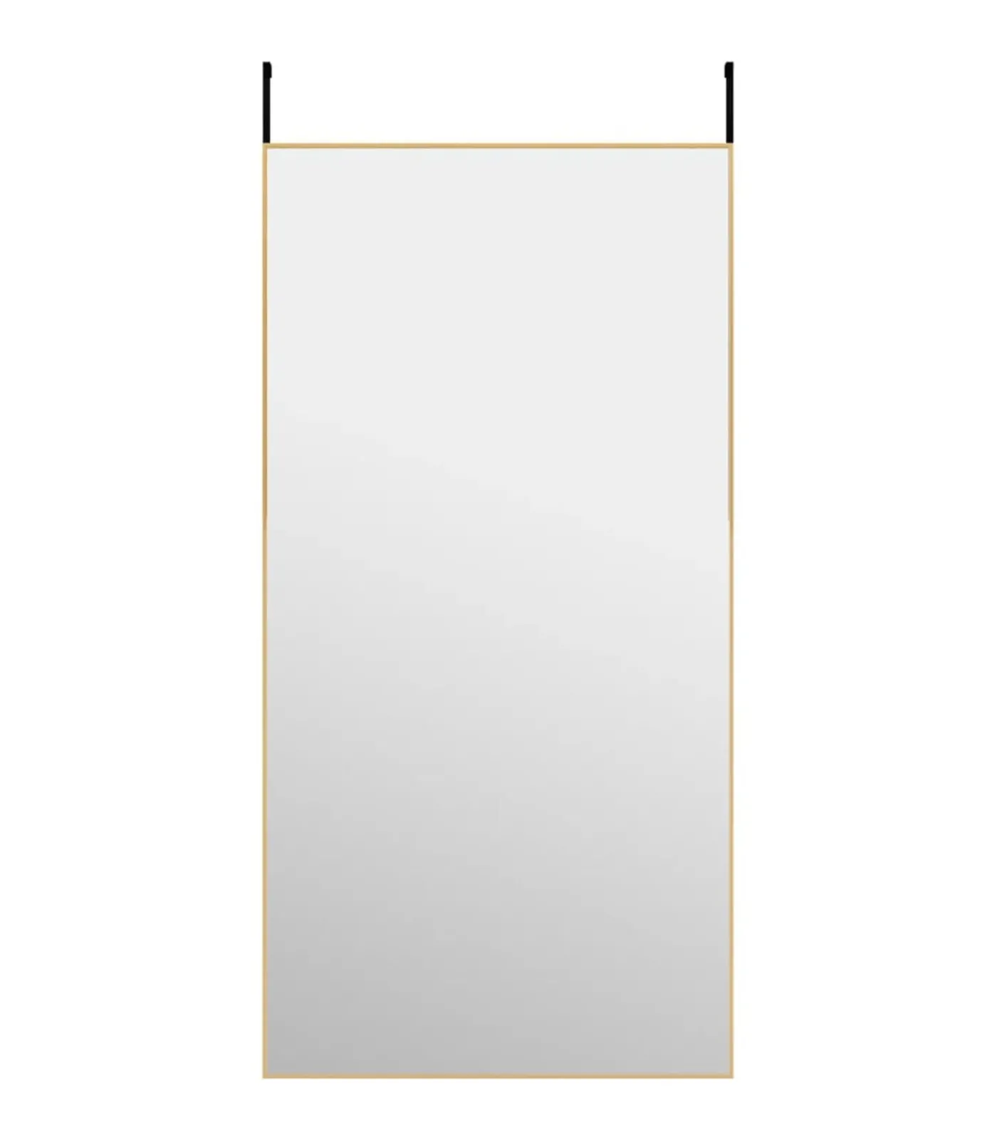 Best Deurspiegel 50x100 cm glas en aluminium goudkleurig Spiegels