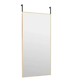 Best Deurspiegel 50x100 cm glas en aluminium goudkleurig Spiegels