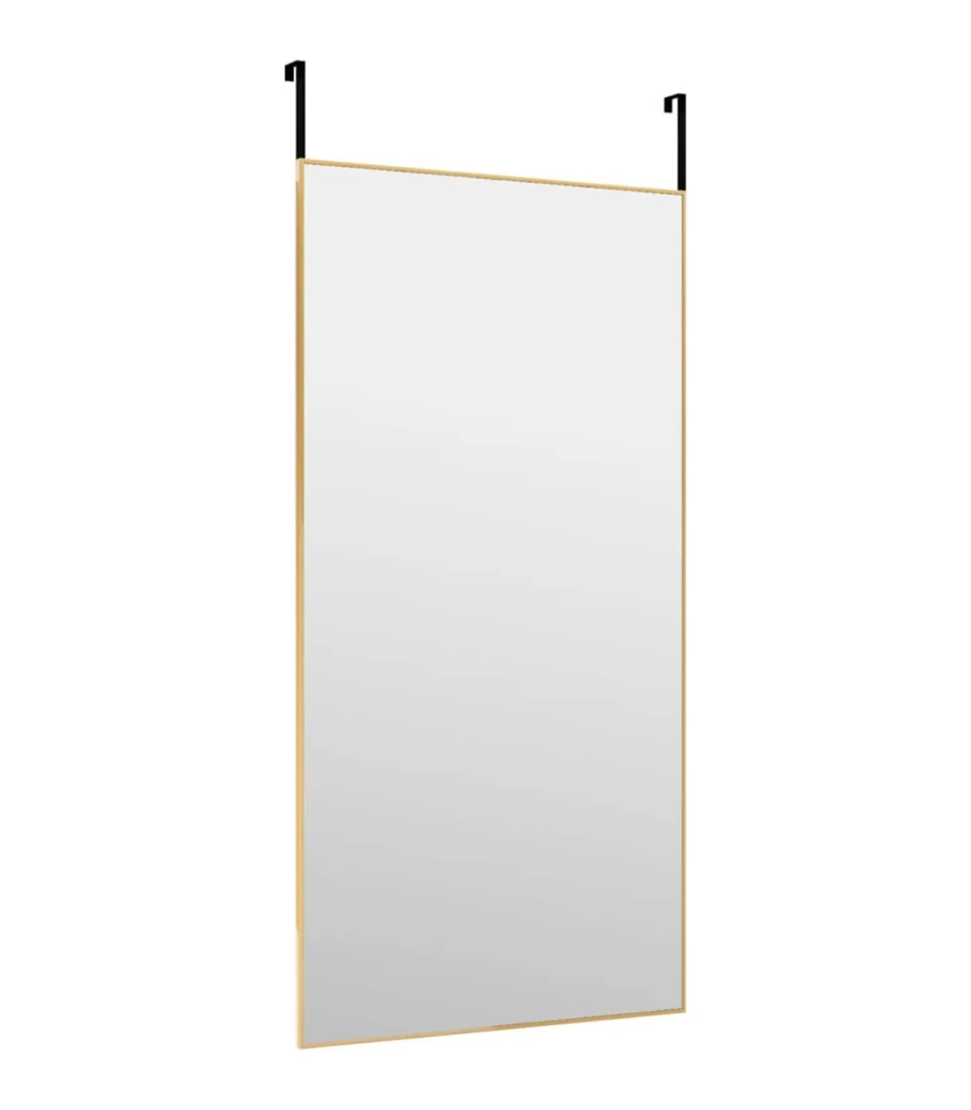 Best Deurspiegel 50x100 cm glas en aluminium goudkleurig Spiegels