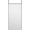 Deurspiegel 30x60 cm glas en aluminium zwart Spiegels
