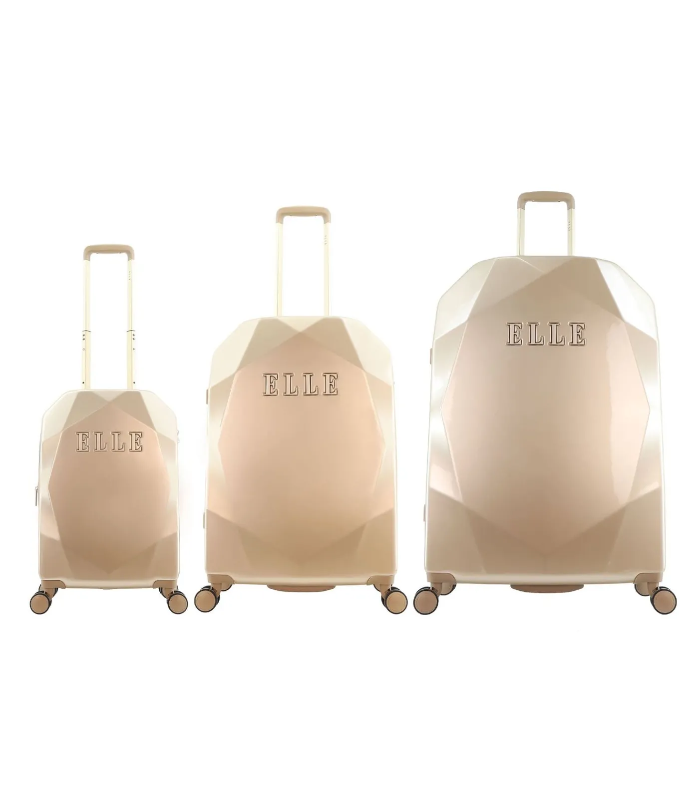 Discount Diamond Reiskofferset 56.5/67/76.5 cm (S/M/L) 8 wielen Trolleys