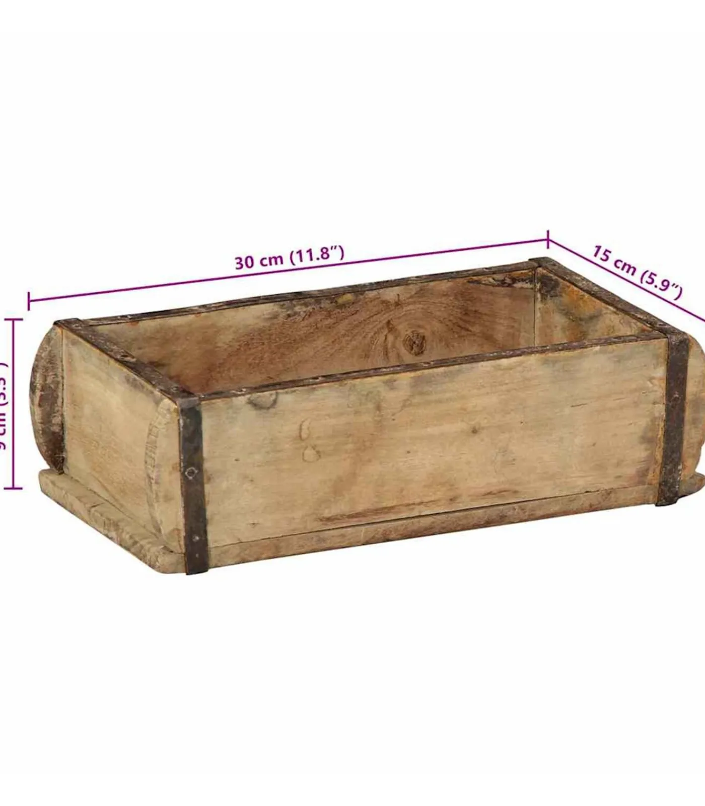 Discount Dienblad met opslag 4 pcs Bruin 30 x 15 x 9 cm Organiseren