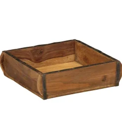 Best Dienblad met opslag Bruin 31 x 29 x 10 cm Organiseren