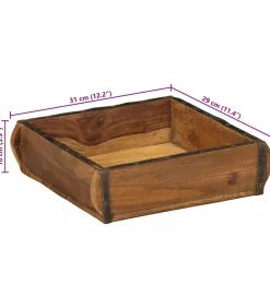 Best Dienblad met opslag Bruin 31 x 29 x 10 cm Organiseren