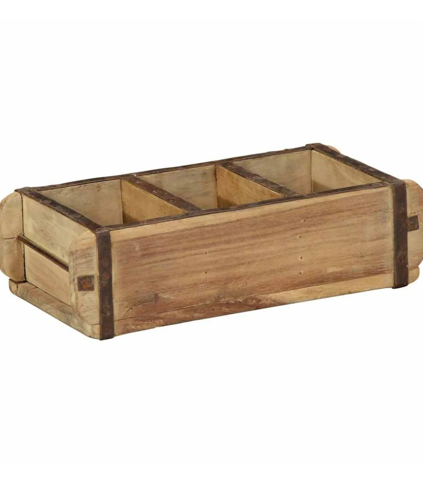 Dienblad met opslag Bruin 30 x 14 x 9 cm Organiseren