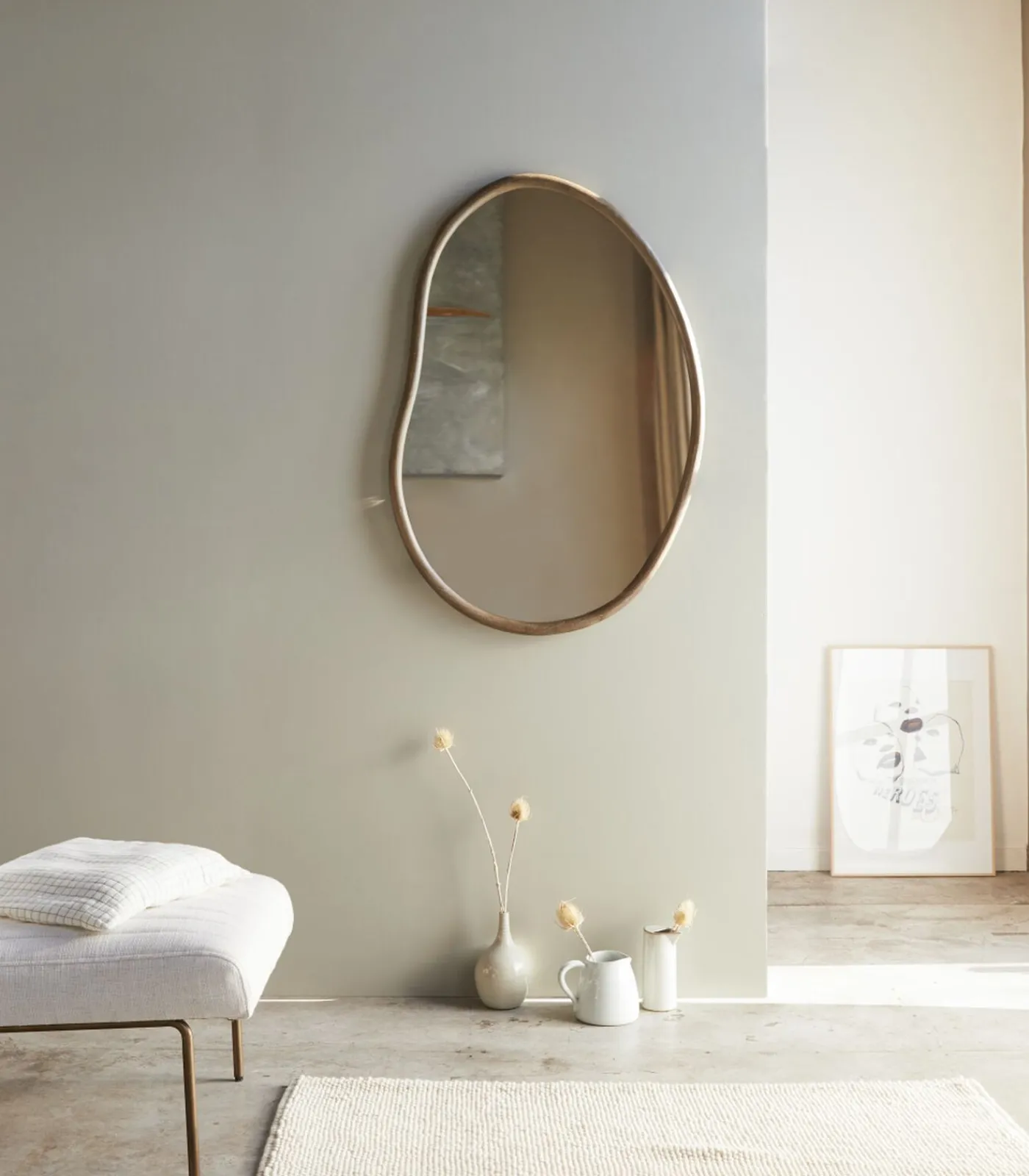 Online Dim - Spiegel van mindi 100x70 cm Spiegels