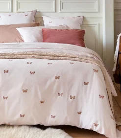 Online Délicatesse - Effen kussensloop in katoen perkal Kussenslopen