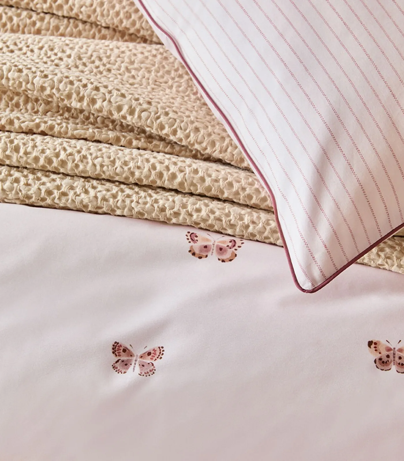 Online Délicatesse - Effen kussensloop in katoen perkal Kussenslopen