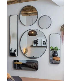 Hot Doutzen Spiegel - Metaal - Zwart - 50x50x5 Spiegels