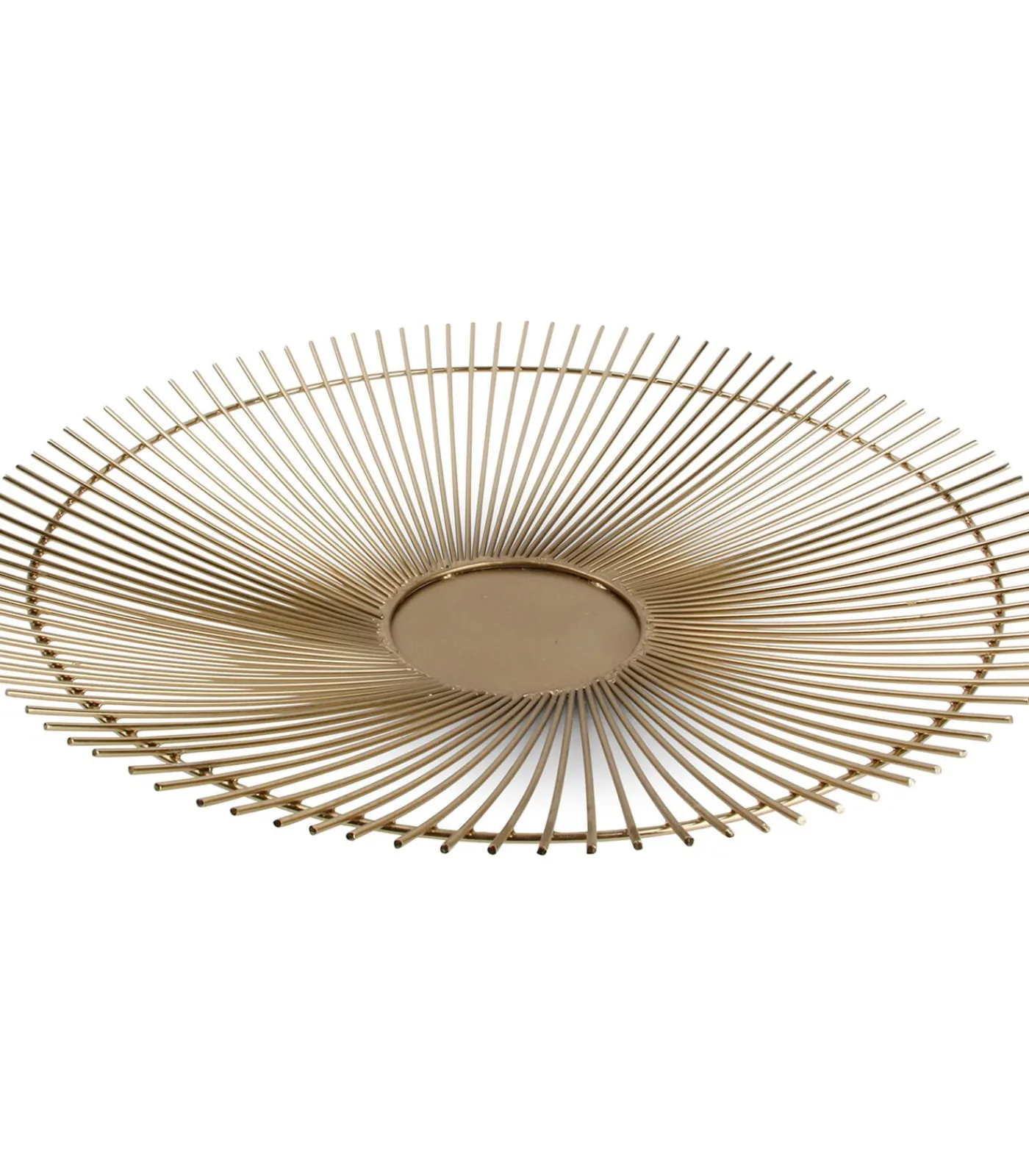 Outlet Draadmand 40xH5cm goud twisted Iris Keukenaccessoires