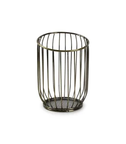 Outlet Draadmand 12xH16cm goud/zwart Loft Keukenaccessoires
