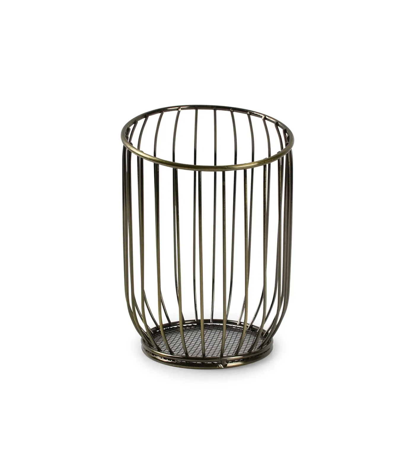 Outlet Draadmand 12xH16cm goud/zwart Loft Keukenaccessoires