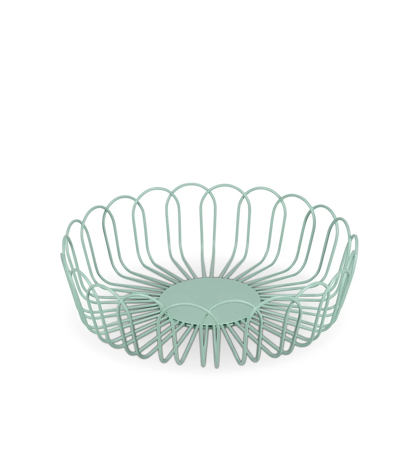 Hot Draadmand 26,5xH7,5cm groen Flores Keukenaccessoires