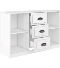 Online Dressoir 104,5x35,5x67,5 cm bewerkt hout hoogglans wit Meubels