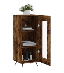 Discount Dressoir 34,5x34x90 cm bewerkt hout gerookt eiken Meubels