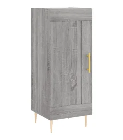 Sale Dressoir 34,5x34x90 cm bewerkt hout grijs sonoma eikenkleurig Meubels