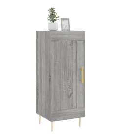 Sale Dressoir 34,5x34x90 cm bewerkt hout grijs sonoma eikenkleurig Meubels