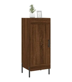 Clearance Dressoir 34,5x34x90 cm bewerkt hout bruin eikenkleur Meubels