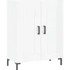 Online Dressoir 69,5x34x90 cm bewerkt hout hoogglans wit Meubels