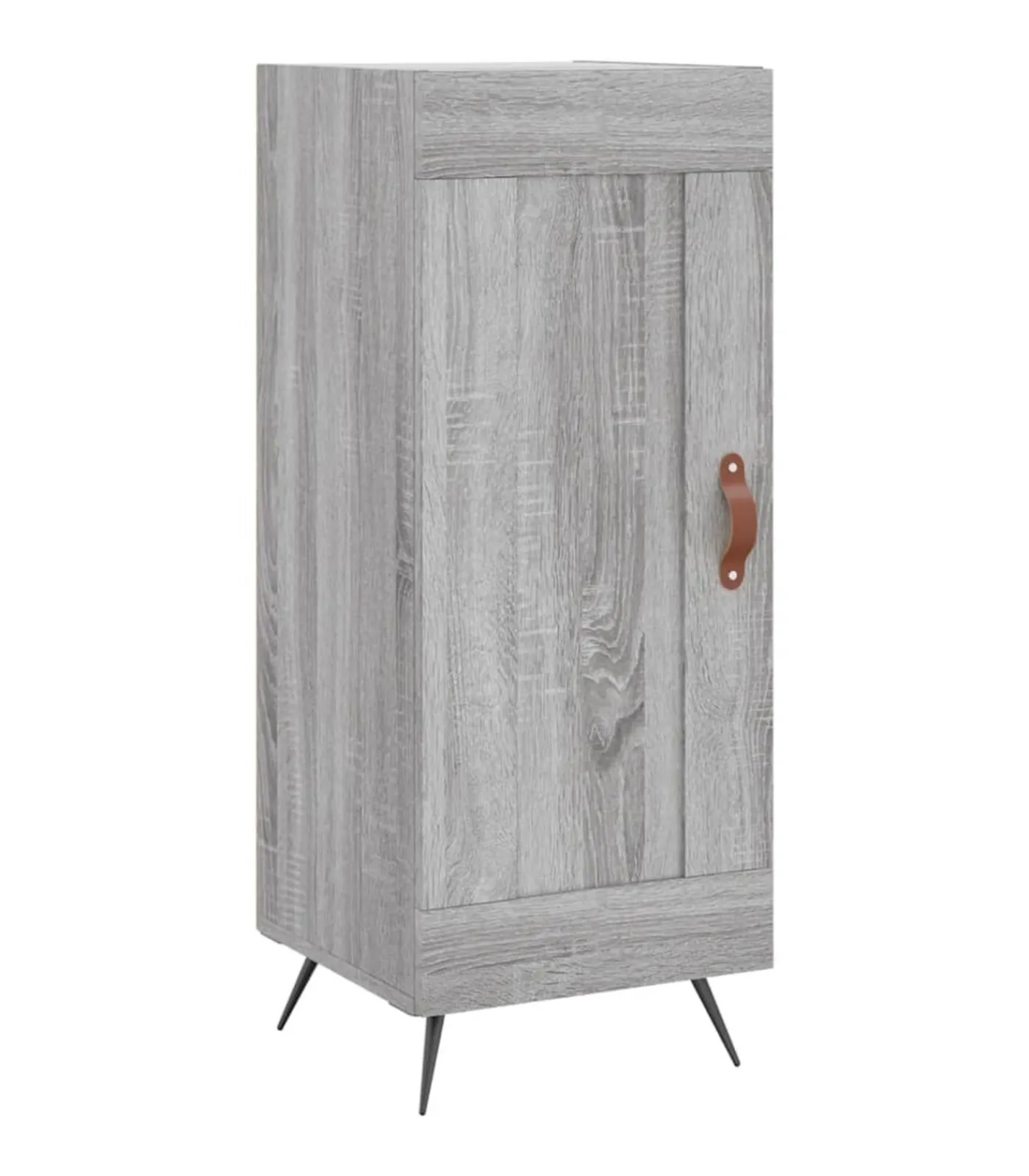 Outlet Dressoir 34,5x34x90 cm bewerkt hout grijs sonoma eikenkleurig Meubels