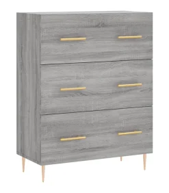Sale Dressoir 69,5x34x90 cm bewerkt hout grijs sonoma eikenkleurig Meubels